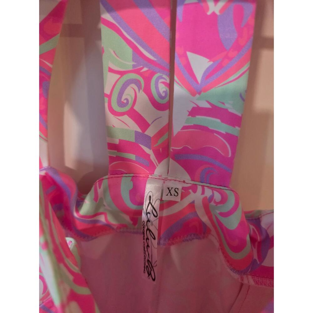 Lulu-B Womens Colorful Mini Dress Size XS Pink Resort Wear Vacation Summer - Picture 4 of 4